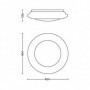 Suspension LED Philips Cinnabar Blanc Plastique (40,4 x 10,6 cm) 20 W 56,99 €