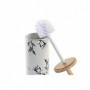 Brosse de salle de wc DKD Home Decor Noir Métal Blanc Bambou Grès (10 x 10 x 38, 28,99 €
