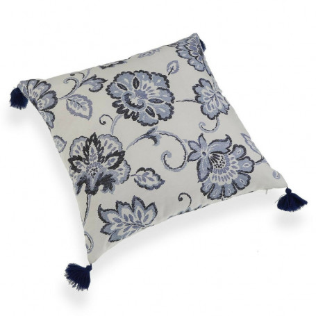 Coussin Versa Bleu Pompons Polyester (45 x 45 cm) 27,99 €