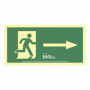 Panneau Normaluz Evacuación flecha derecha PVC (32 x 16 cm) 32,99 €