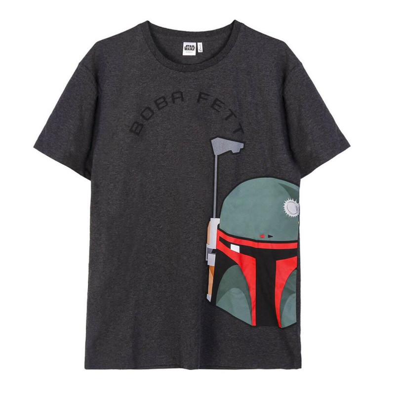 T-Shirt à manches courtes homme Boba Fett Gris Gris foncé Adultes
