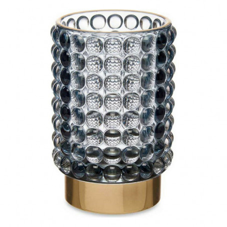 Bougeoir Points Bleu Doré verre (8,5 x 12,5 x 8,5 cm) 22,99 €