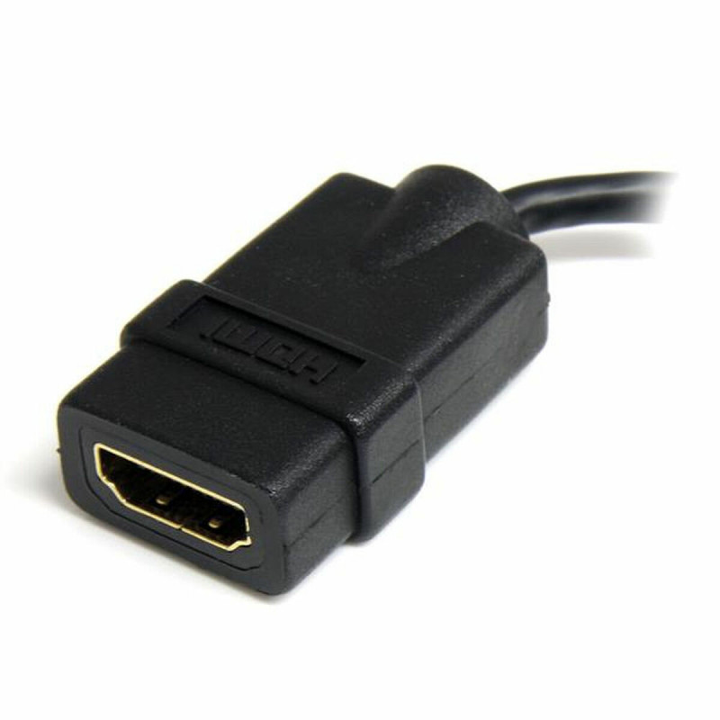 Image secondaire de Startech.com Câble adaptateur HDMI haute vitesse de 12cm - HDMI vers Micro HDMI - F/M - Noir