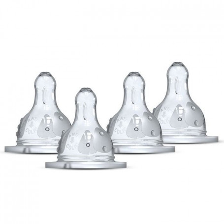 Lot de 4 tétines rondes DODIE Initiation - Débit 2 18,99 €