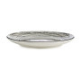 Assiette plate Rayures Porcelaine Noir Blanc (24 x 2,8 x 24 cm) 17,99 €