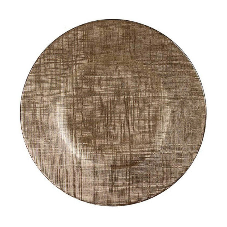 Assiette plate Doré verre (21 x 2 x 21 cm) 15,99 €