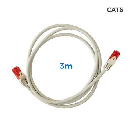 Câble Réseau Rigide UTP 6ème Catégorie EDM 3 m Gris 19,99 €
