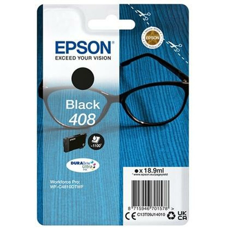 Epson Singlepack Black 408 DURABrite Ultra Ink