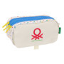 Trousse Fourre-Tout Triple Benetton Topitos Blanc (21,5 x 10 x 8 cm) 31,99 €