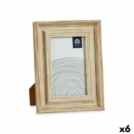 Cadre photo Verre Doré Bois Marron Plastique (16,2 x 2 x 21 cm) (6 Unité 38,99 €
