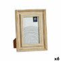 Cadre photo Verre Doré Bois Marron Plastique (16,2 x 2 x 21 cm) (6 Unité 38,99 €
