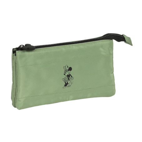 Trousse Fourre-Tout Triple Minnie Mouse Mint shadow Vert militaire (22 x 33,99 €
