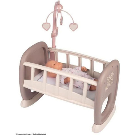 SMOBY - Baby Nurse Berceau a barreaux pour poupon jusqu'a 42 cm (non inc 58,99 €
