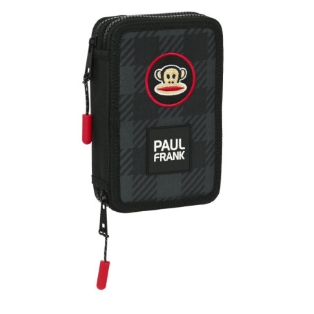 Trousse Scolaire avec Accessoires Paul Frank Campers Noir (12.5 x 19.5 x 36,99 €