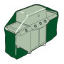 Housse de protection pour barbecue Altadex Polyéthylène Vert (103 x 58 x 38,99 €