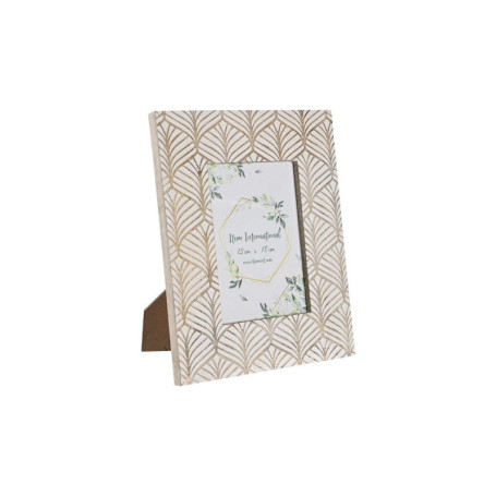 Cadre photo DKD Home Decor Urban Verre Marron Blanc Bois de manguier (22 25,99 €